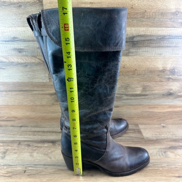 Frye Jane Tall Cuff Over Knee Boots Size 9B, SLT Slate 1361 - Picture 9 of 11